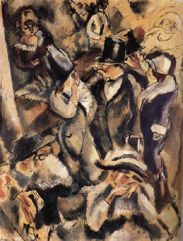 Jules Pascin People at the table in the Dance hall Sweden oil painting art